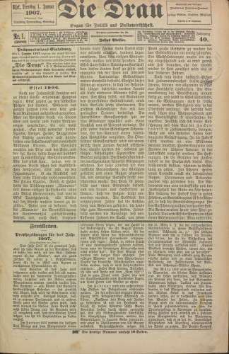 Die Drau, 1907