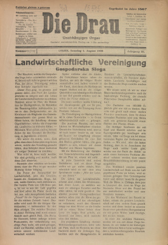 Die Drau, 1936