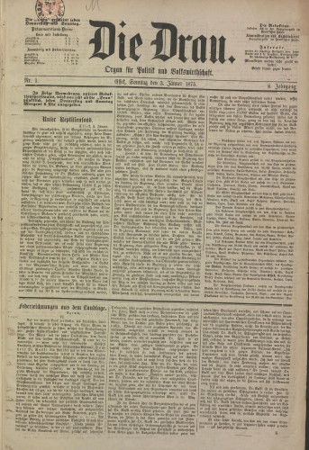 Die Drau, 1875