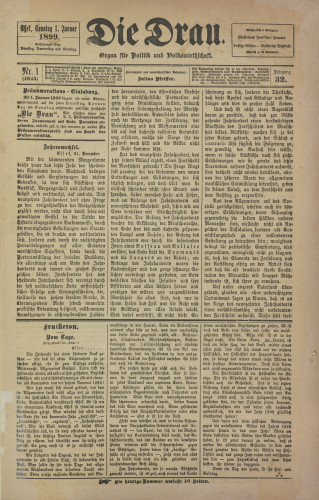 Die Drau, 1899