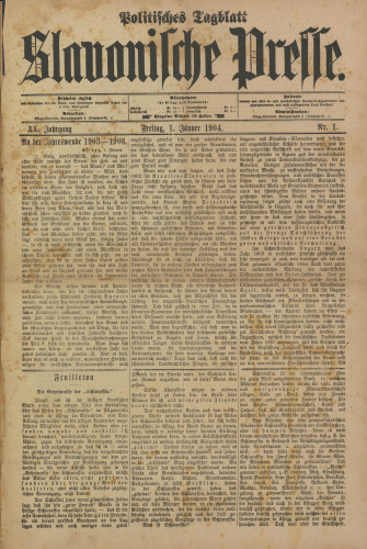 Slavonische Presse, 1904